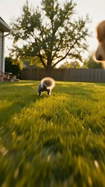 Instagram reel by Kiri, August 30 — why realtors exist, starring a dog and a squirrel